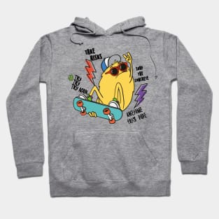 Funny And Crazy Skater Monster For Awesome Skateboarding Friends With Mental Disorder - international friendship Hoodie